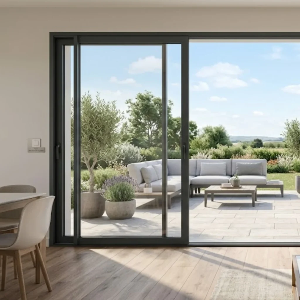 porte coulissante aluminium Saujon